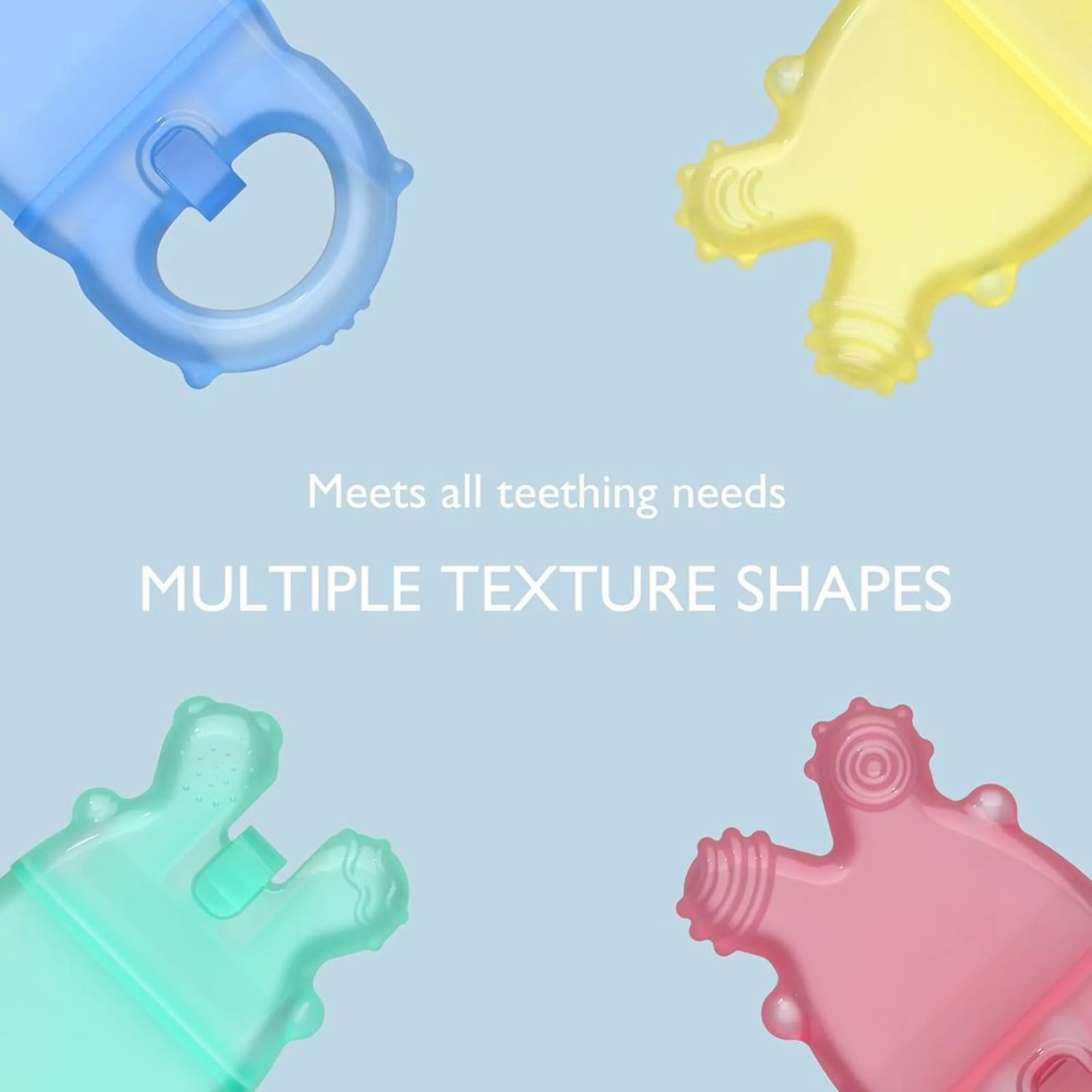 Water-Fillable Icy Teethers - BPA-free silicone