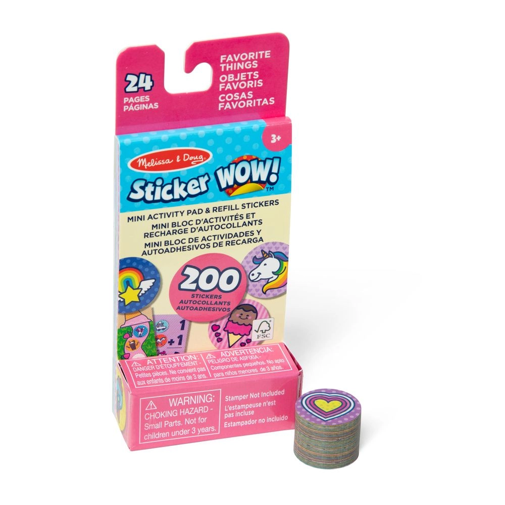 Melissa & Doug Favorite Things Activity Sticker Book Mini 200 pcs