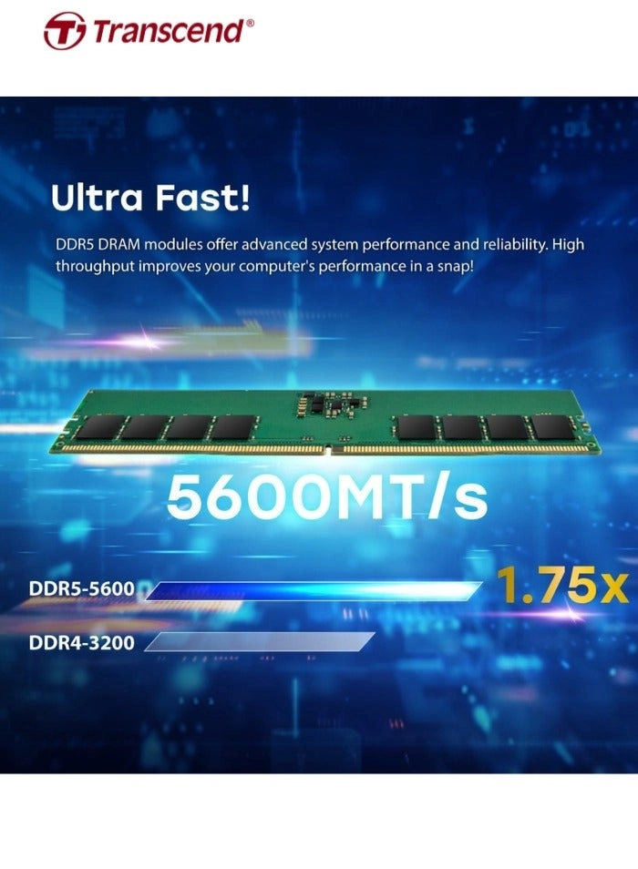 JM5600ASE-32G - 32GB 5600MHz SO-DIMM DDR5