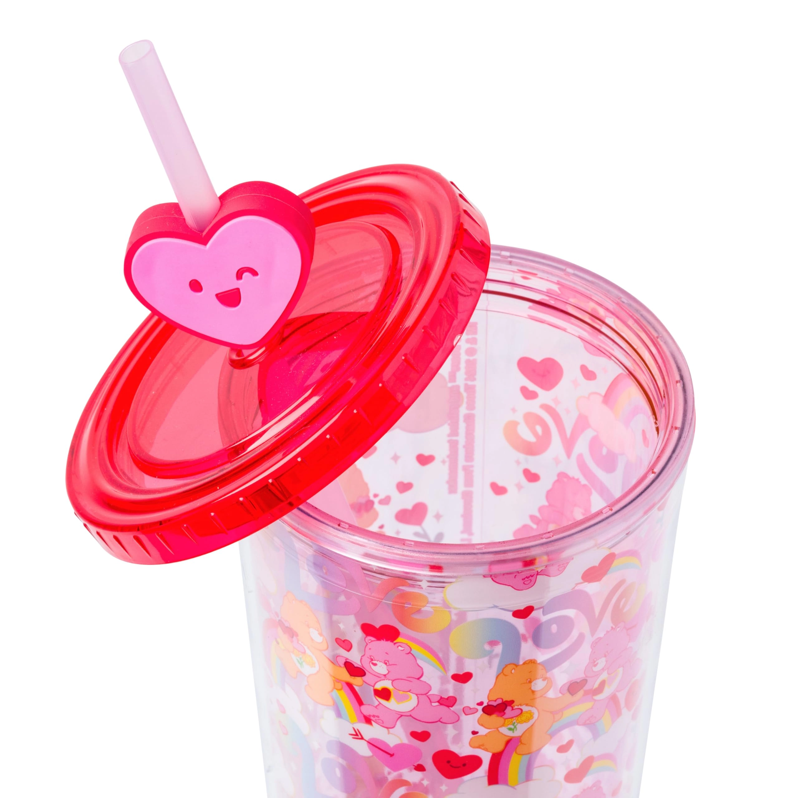 Care Bears Plastic Mug - 1.0 pcs Lid Straw