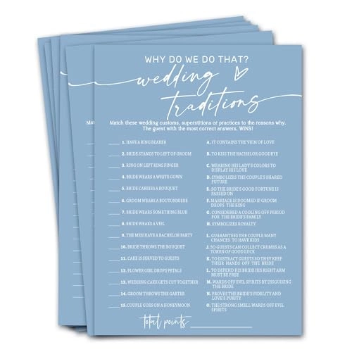 Bridal Shower Games Cards - Adult 25