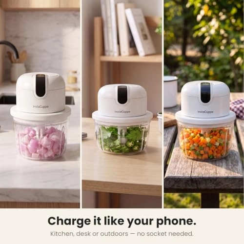 Mini Electric Chopper - 350 ML USB rechargeable