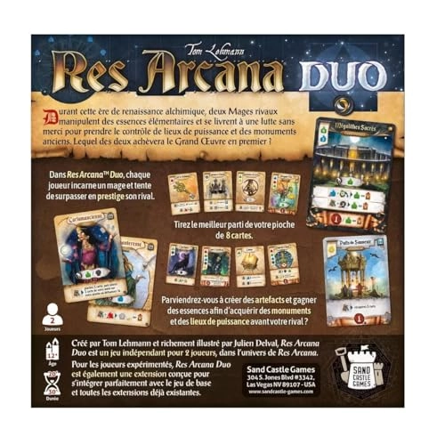 Res Arcana Duo - 2 players + Seven Wonders Duel + Decap