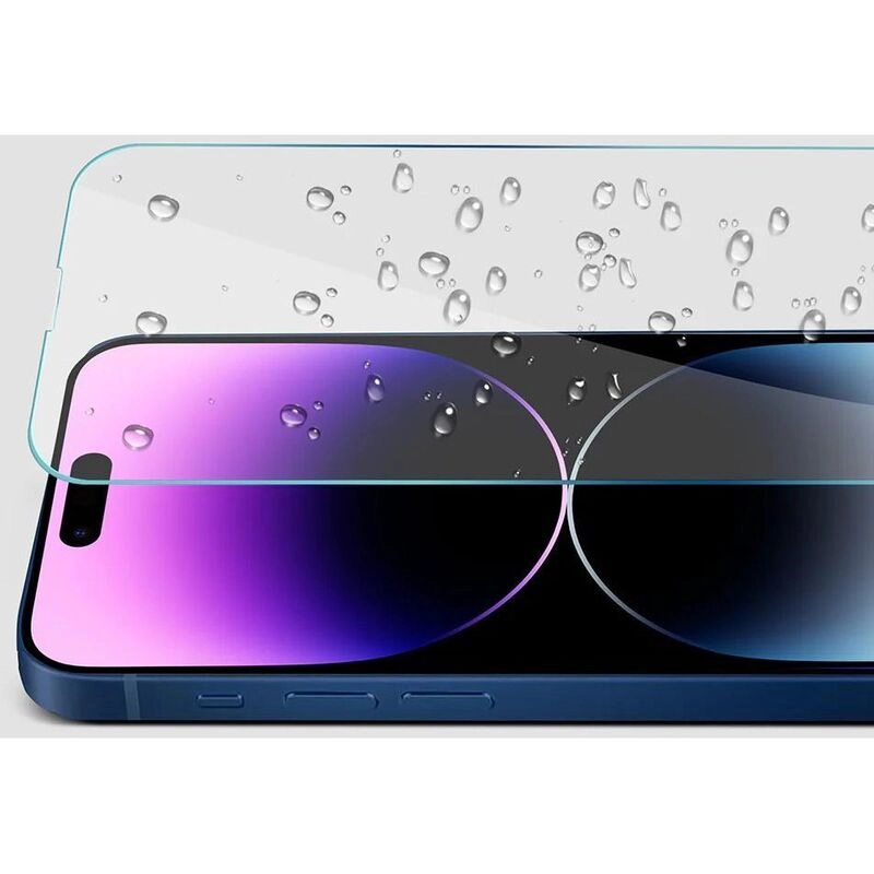 Anti-Fingerprint Tempered Glass Screen Protector for iPhone 15 Pro Max