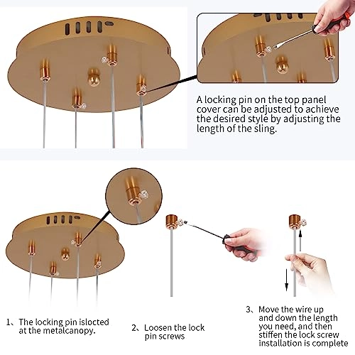 Dimmable LED Chandelier - 3000K-6000K