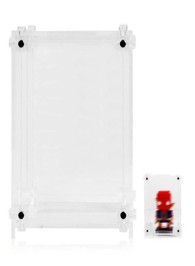 iCUANUTY Acrylic Display Case for LEGO BrickHeadz - 3mm thickness