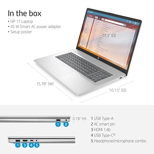 17 inch Laptop - 17'' Ryzen 5 7530U 32GB 1TB SSD