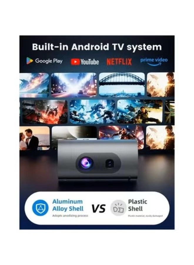 Smart Android Portable Projector 400 ANSI lumens 1080P
