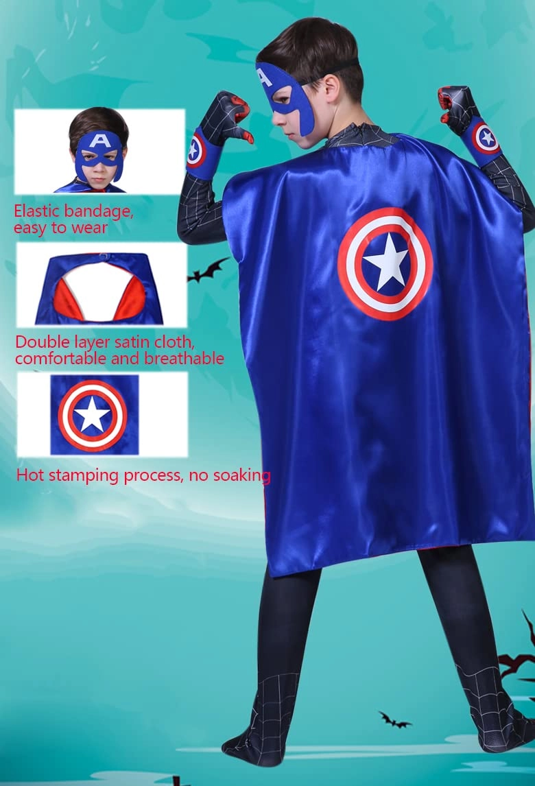 Superhero Capes Set - Kids M(70*90cm)