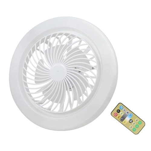 E27 Small Fan Light - LED Adjustable Color Temperature Remote Control