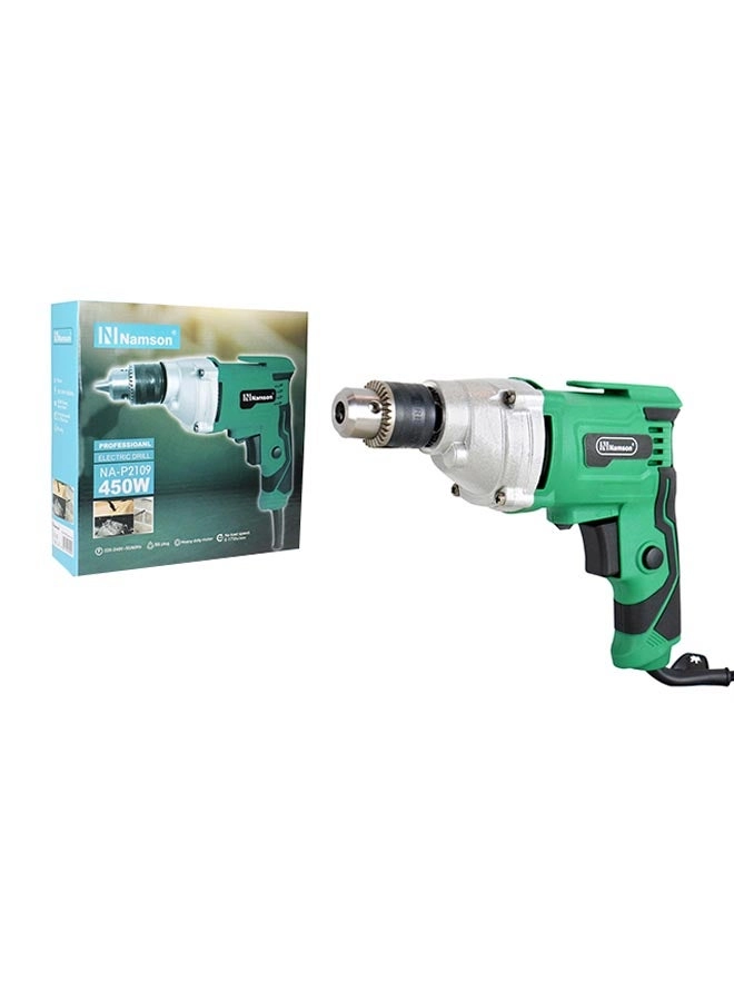 NAMSON Electric Drill - Green|Black 23 cm