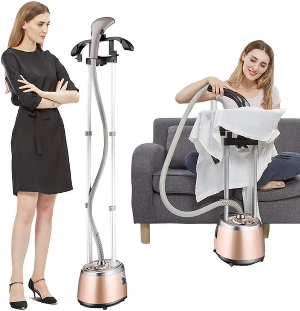 khomat Floor Standing Garment Steamer - 1500W 2.5L Adjustable Height