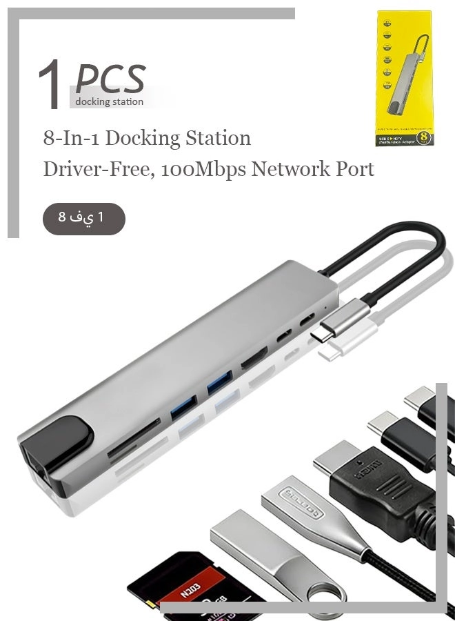 USB C Hub - USB-C Compatible with MacBook Pro/Air and Type C Windows Laptop