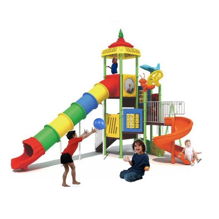 Mega Kids Flower Playsets - Swings And Slide Multi Colour