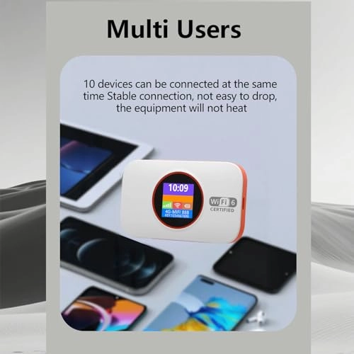 Portable WiFi Hotspot - 300Mbps WiFi 6