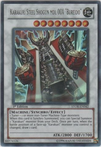 Konami Karakuri Steel Shogun MDL 00X Bureido - Storm of Ragnarok Unlimited Edition Ultra Rare