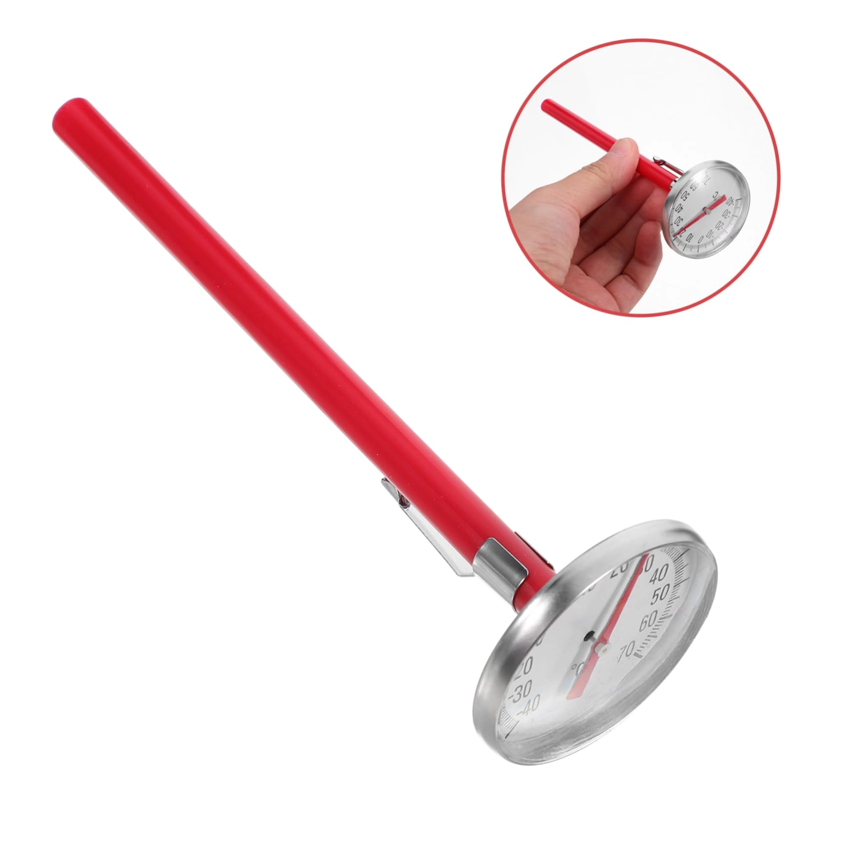 Car Thermometer - 2pc Mechanical Red