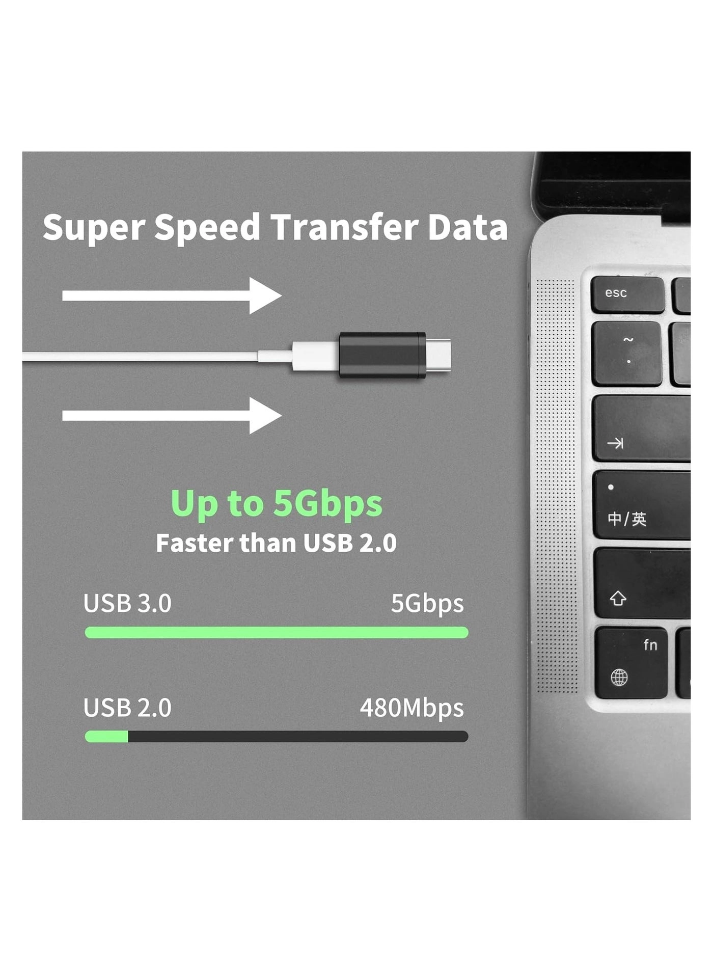Lightning Female to USB-C Male Adapter Pack