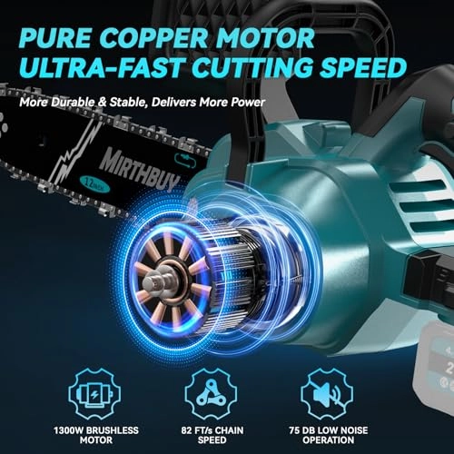 Brushless Battery Chainsaw - 1300 W