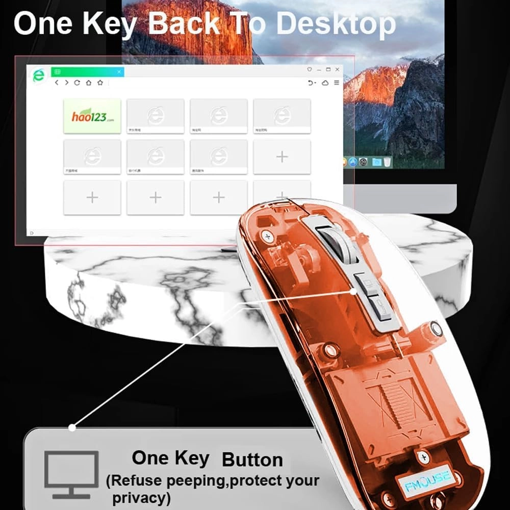 Wireless Mouse - Bluetooth & 2.4G