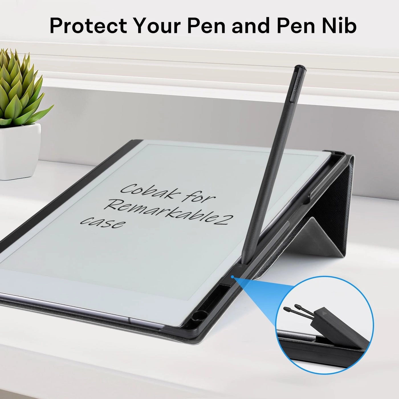 Multi-Angle Foldable Stand Case with Pen Holder for Remarkable 2 (2020)