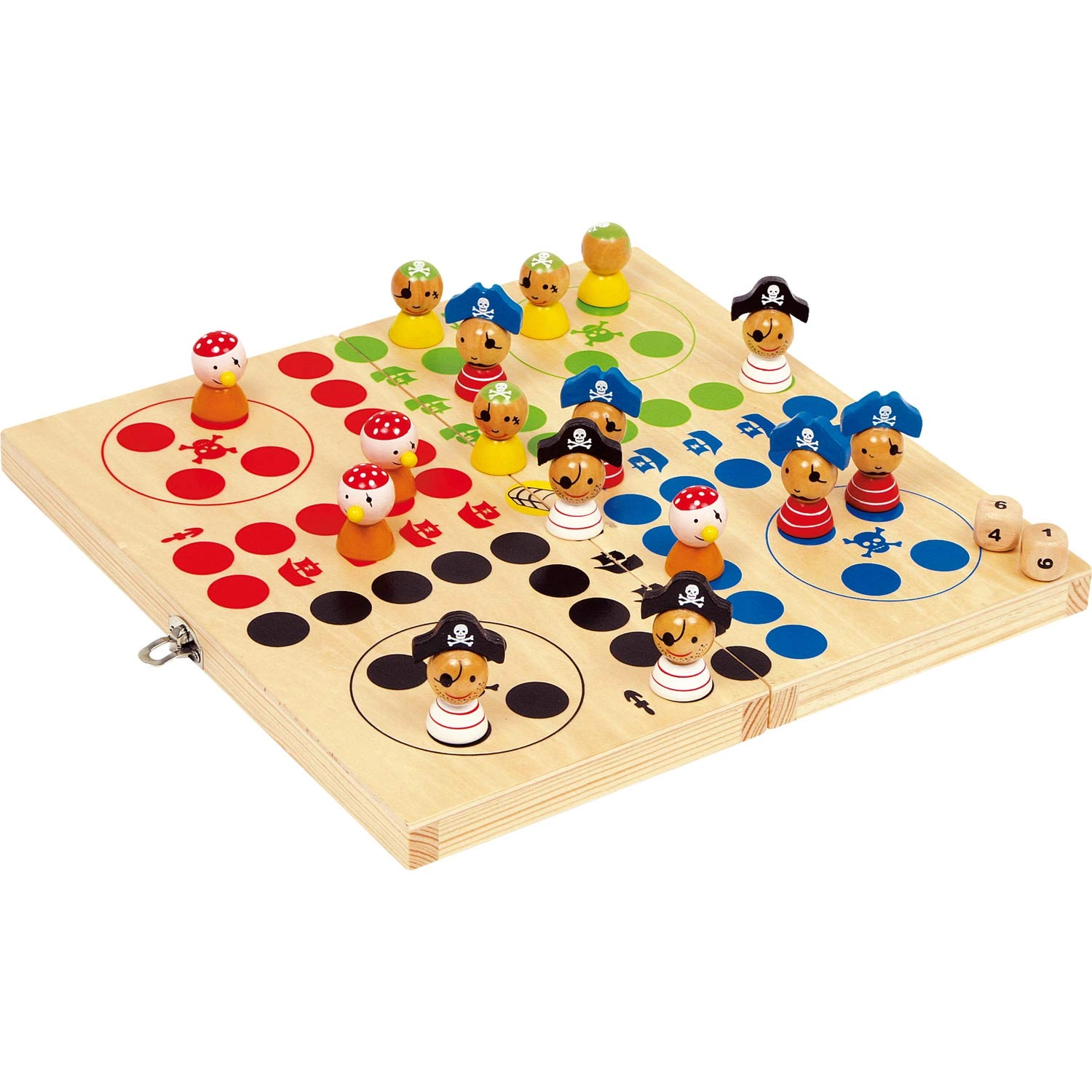 Small Foot Ludo "Pirate Island" - Folding FSC-certified wood