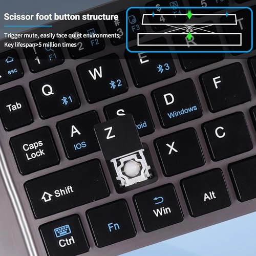 Foldable Bluetooth Keyboard - Wireless
