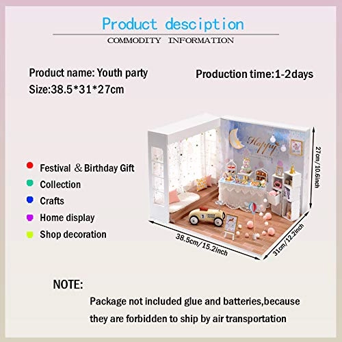 3D Miniature Dollhouse Kit - Sunshine Flower House 1:12