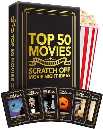 Movie Night Scratch Off Cards - 16 years and up