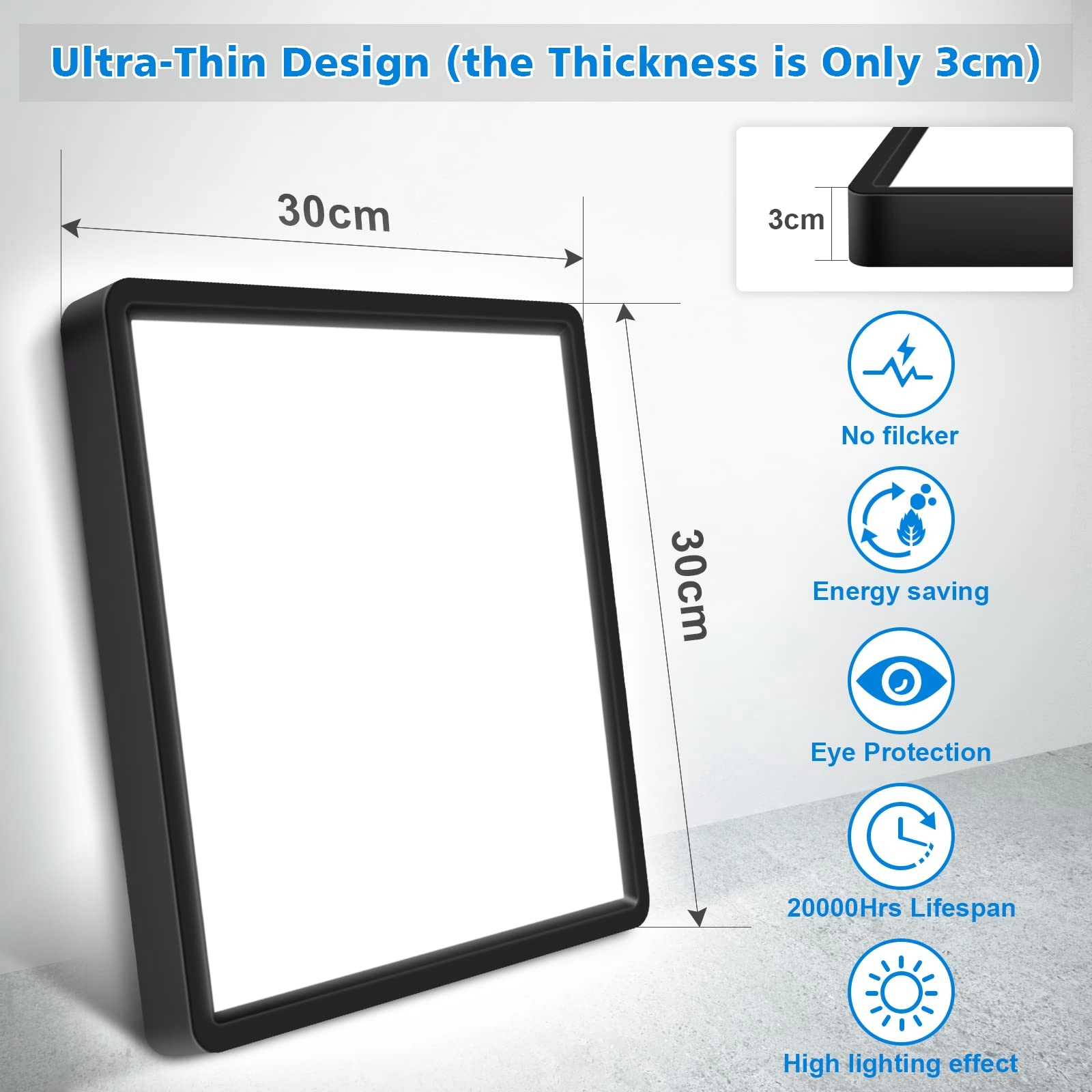 LED Ceiling Light - 5000K Daylight White