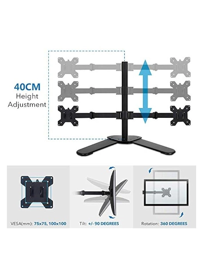 Dual LCD Monitor Desk Mount Stand - 2 27in