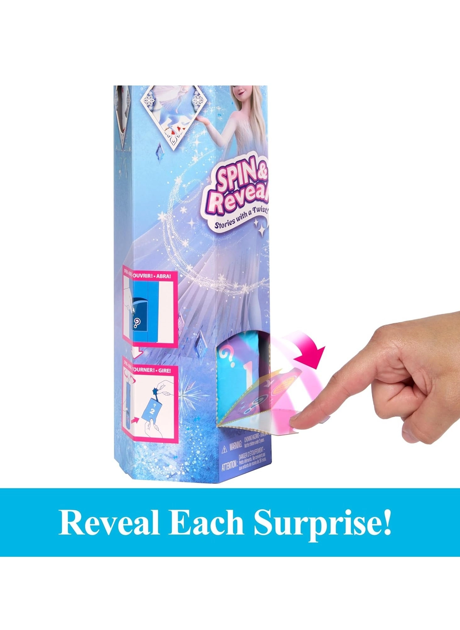 Elsa Fashion Doll - Frozen Spin & Reveal 11 Surprises