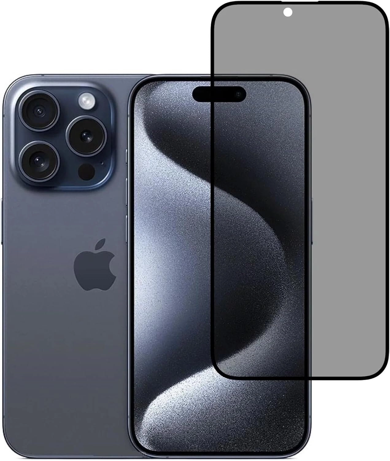 Muzz International Privacy Tempered Glass Screen Protector for Iphone 16 Pro Max