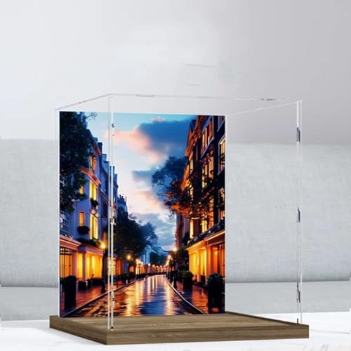Acrylic Display Case for LEGO English Corner Building Model 10350 - 3mm Airbrush Style B
