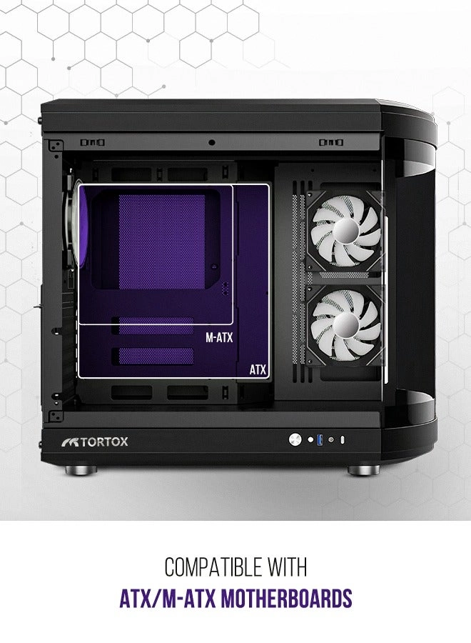 Vidrio - Curved Tempered Glass ATX/M-ATX/Mini-ITX