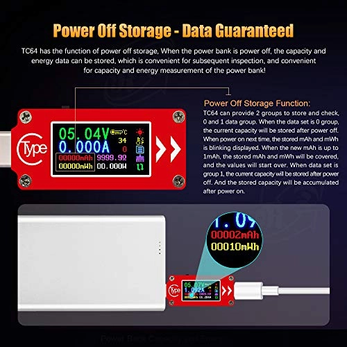 TC64 - Type-C Color LCD USB Tester