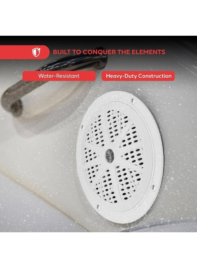 Dual Marine Speakers - 6.5 Inch 120 Watt