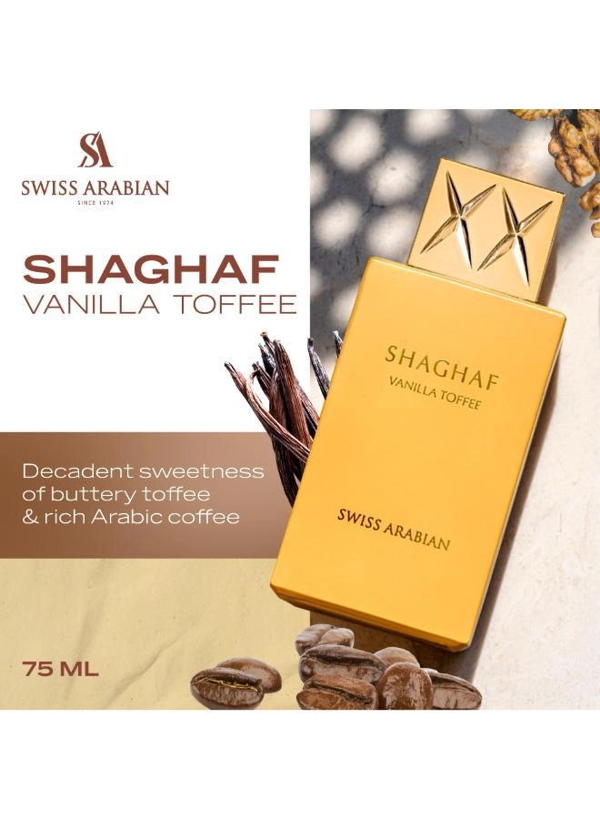 Shaghaf Vanilla Toffee Eau de Parfum 75ml