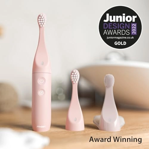 Kids Electric Toothbrush - Small Size Rechargeable 2 Soft DuPont Heads