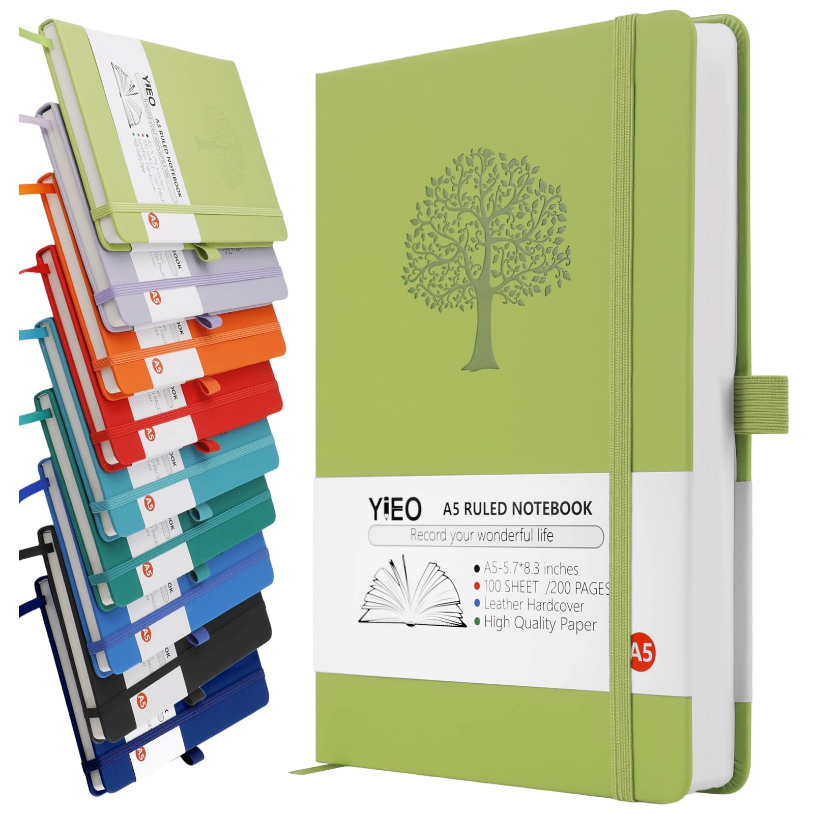 Journal Notebook A5 Hardcover - Lined 200 Pages