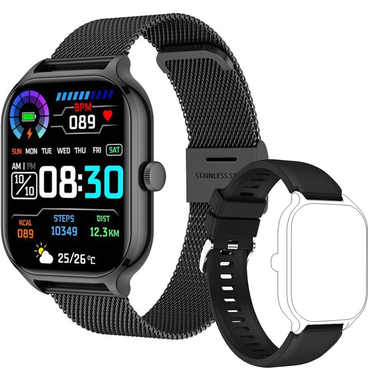 KASTWAVE Smart Watch - 2.01-inch
