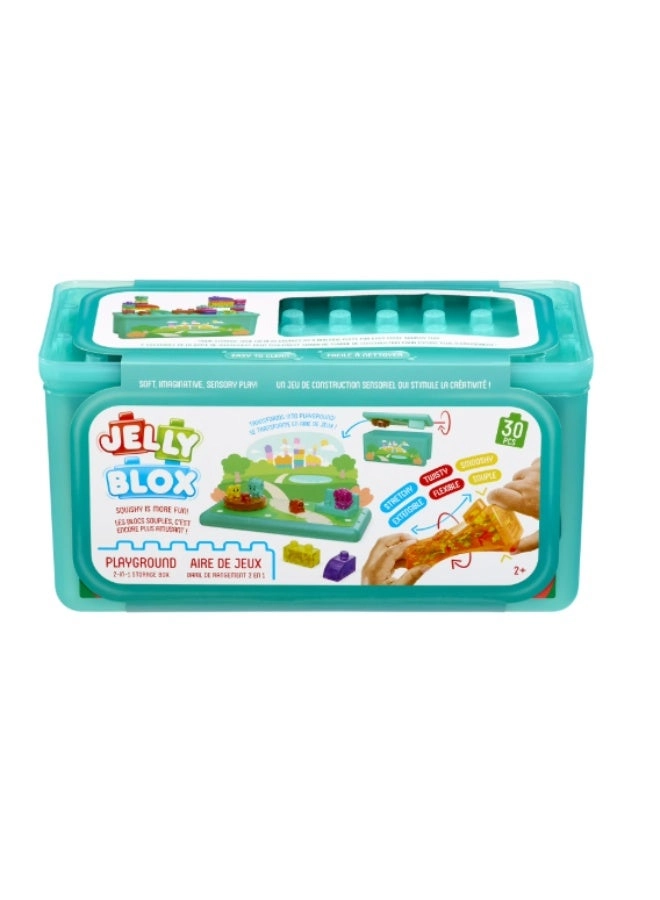 JELLY BLOX Playground Store & Play - 30-Piece Soft & Sensory Ages 2+