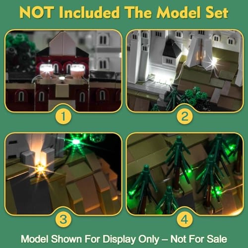 Light kit Compatible with Lego 21063 Neuschwanstein Castle Architecture - Multicolor Standard Version