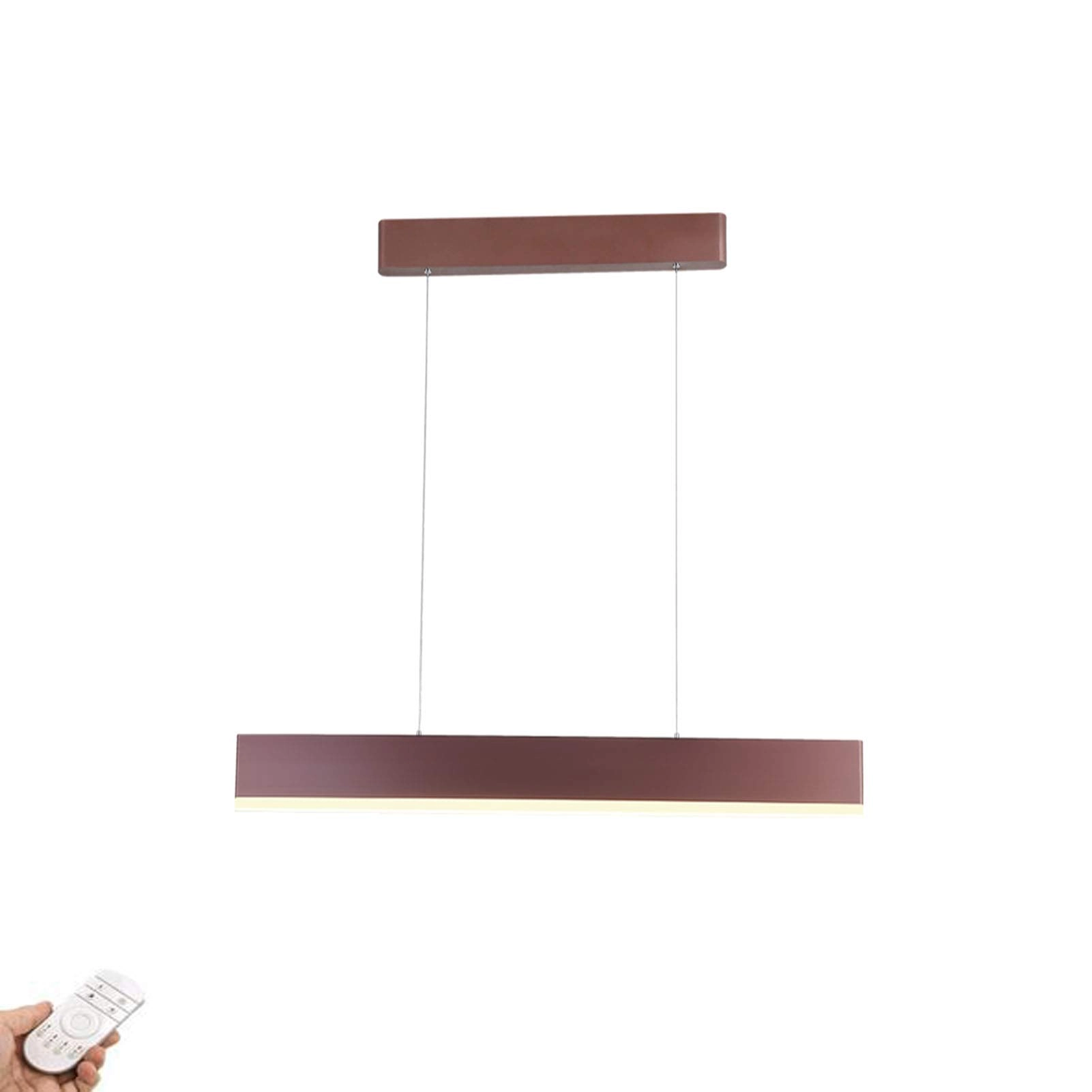 LED Nordic Creative Strip Chandelier - 100cm The coffee color is aurora-free