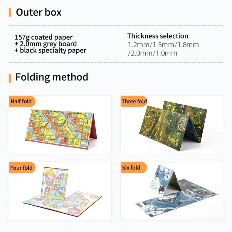 Printed LOGO Cards - Foldable Paper Board CMYK
