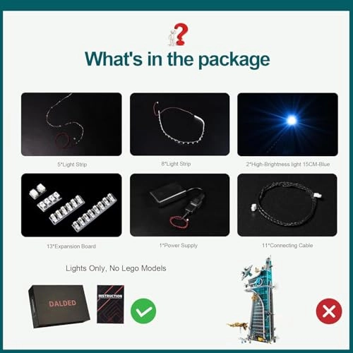 LED Light Kit - Plastic Marvel Avengers for LEGO Marvel Avengers Tower 76269