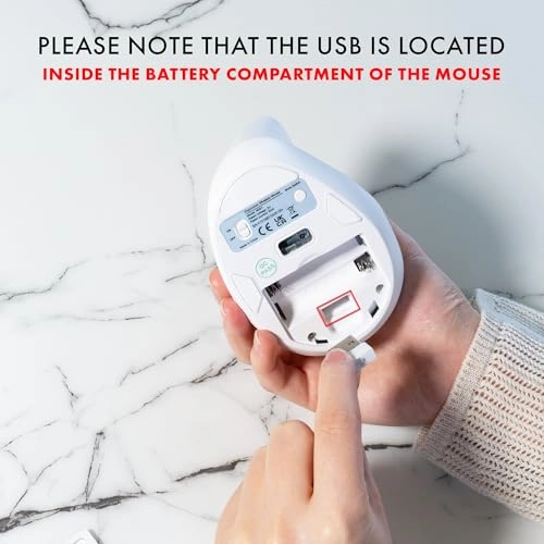 Vertical Ergonomic Mouse - Bluetooth & 2.4G Wireless