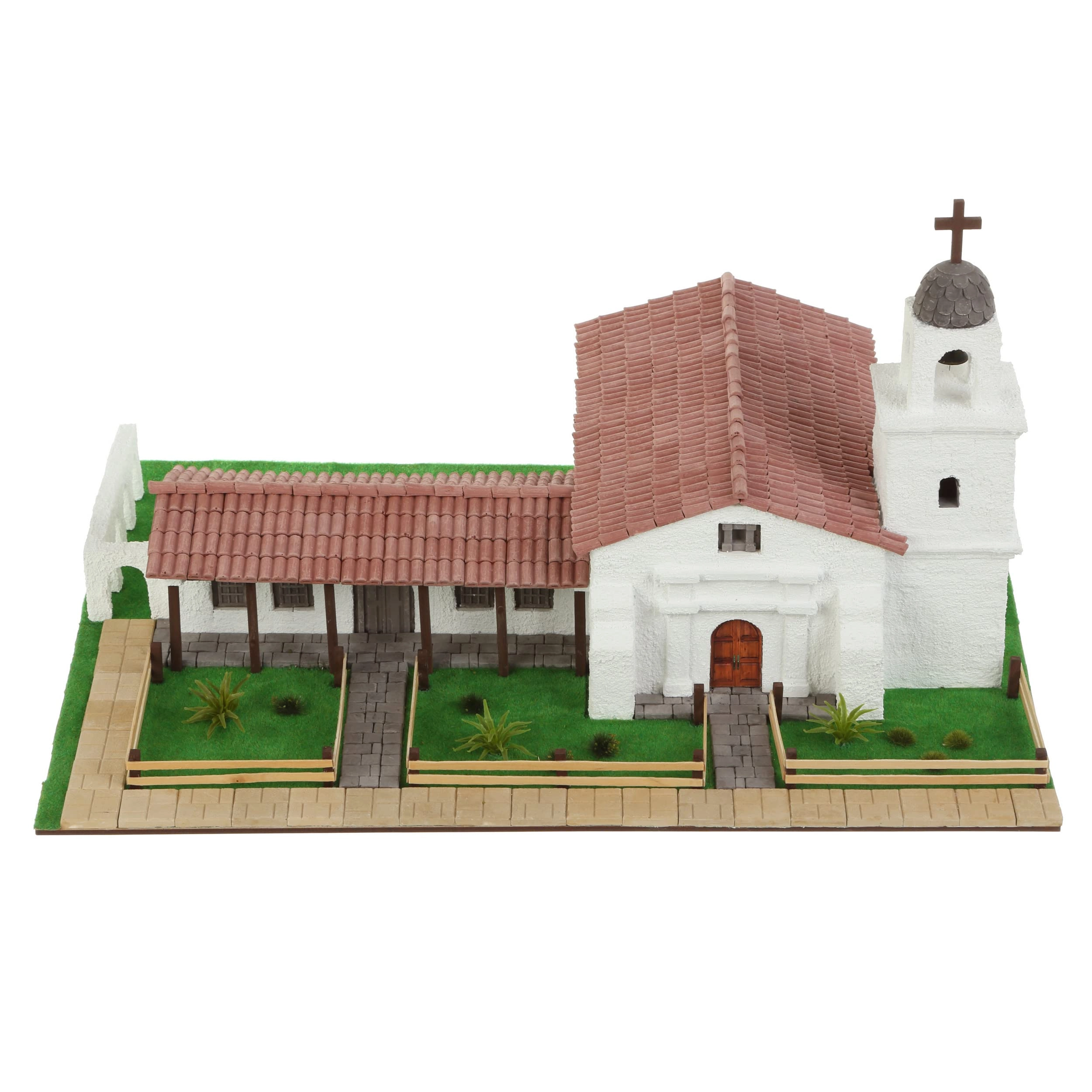 Wise Elk California Mission Santa Cruz - 1370 Pieces 3D Plaster Brick