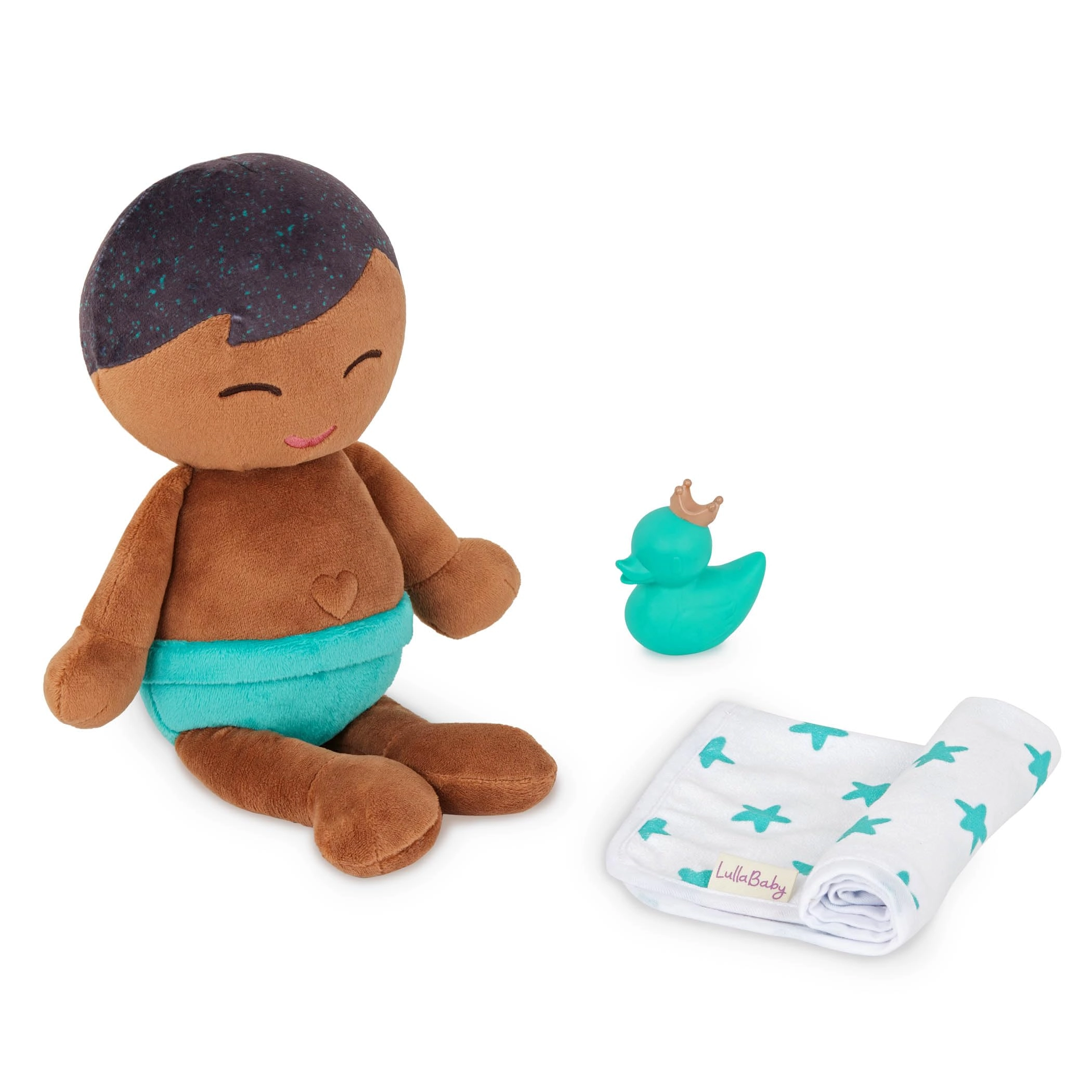 Maison Battat Inc. Bath Baby Doll - 14-inch Dark-Brown Hair