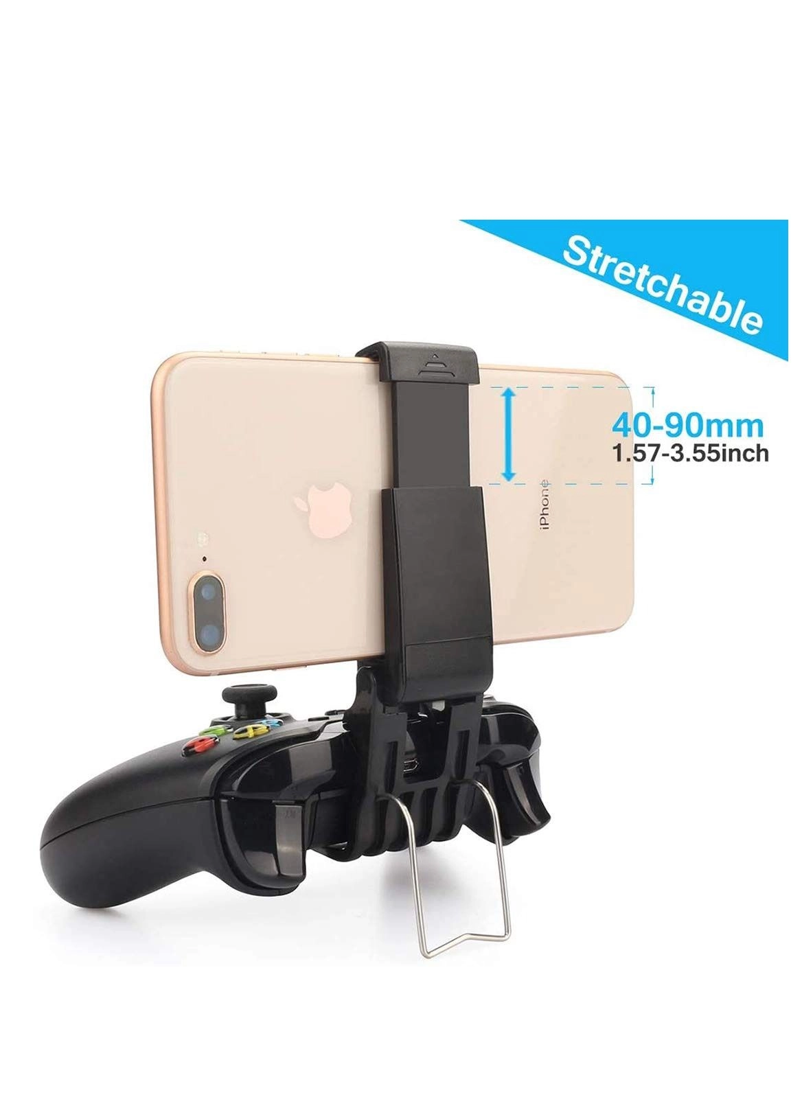 Controller Phone Mount Clip for Xbox One - Foldable 160-Degree Viewing Angle